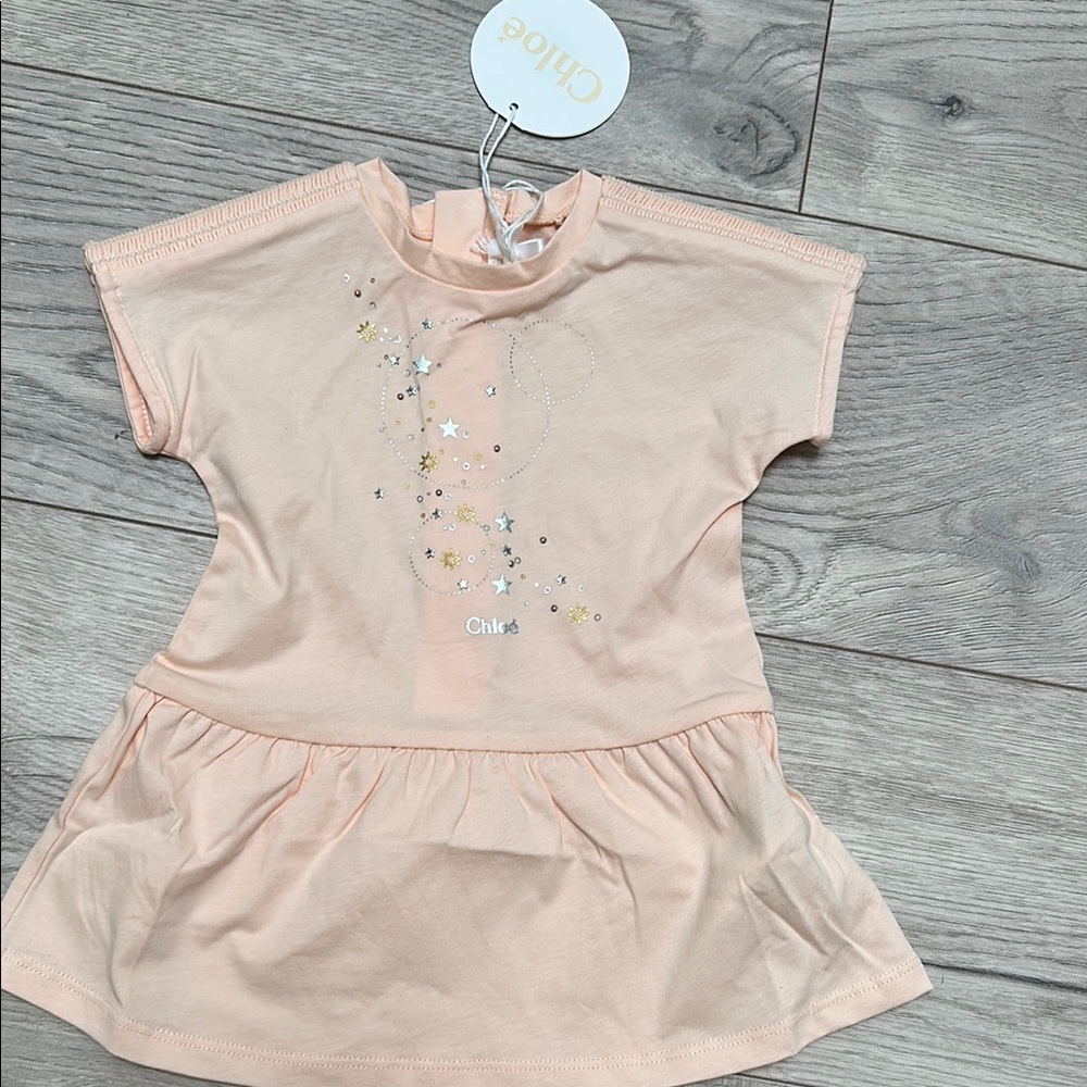 Chloé Baby Peach Girl's & Little Girl's Star Cotton Dress